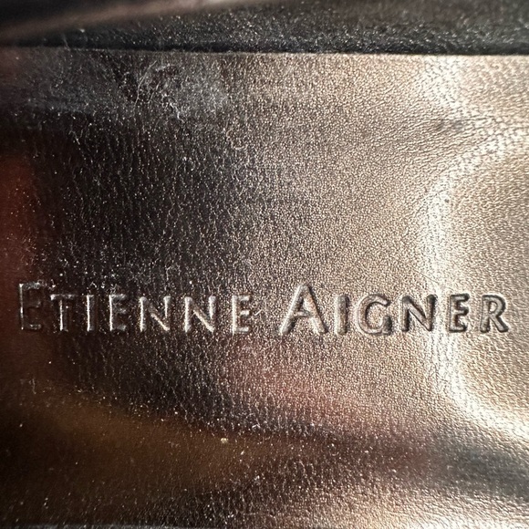 Etienne Aigner Brown Leather Women's Shoes with Buckle - Picture 4 of 5